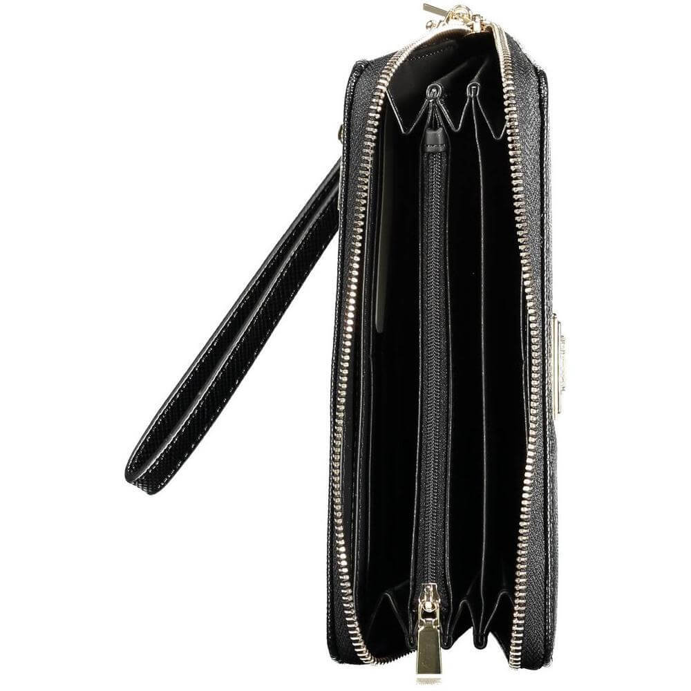 Guess Jeans Black Polyethylene Women Wallet GU-37334