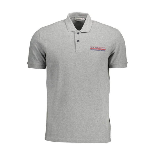 Napapijri Brown Cotton Men Polo Shirt