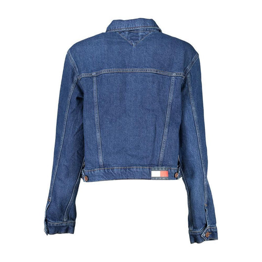 Tommy Hilfiger Blue Cotton Women Jacket