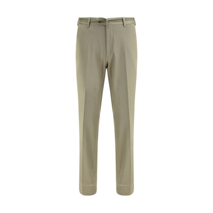 Brioni Green Cotton Chino Pants