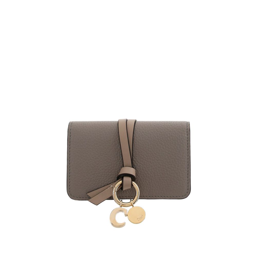 Chloé Gray Calf Leather Bos Taurus Wallet