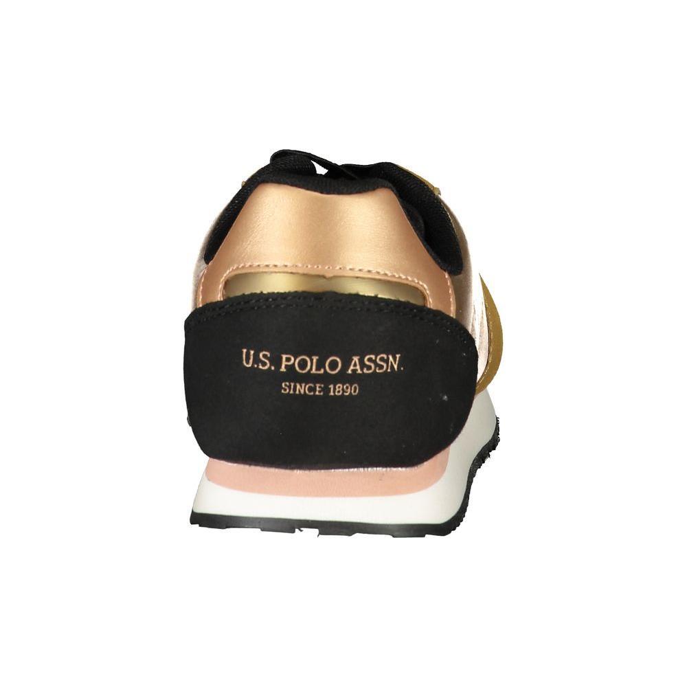 U.S. POLO ASSN. Gold Polyester Sneaker US-23521-EU35/US5