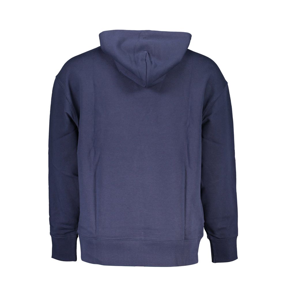 Tommy Hilfiger Blue Cotton Men Sweater with Hood