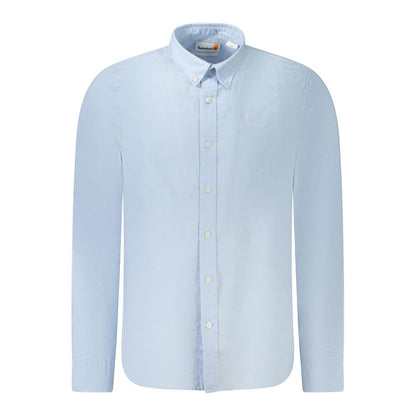 Timberland Light Blue Cotton Men Shirt