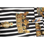 Dolce & Gabbana Multicolor Striped Crown Pants