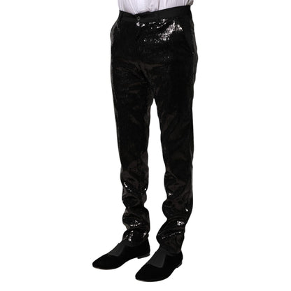 Dolce & Gabbana Black Sequined Embellishment Pants