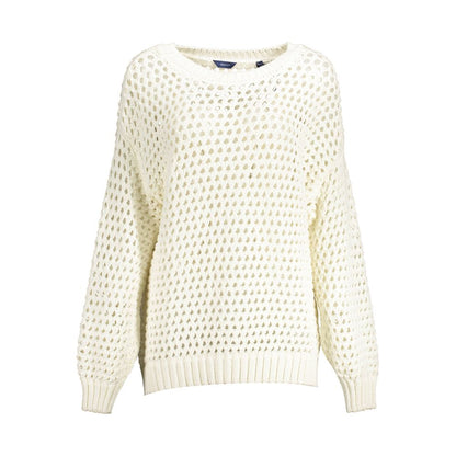 Gant White Cotton Sweater