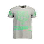 Plein Sport Brown Cotton Men T-Shirt PL-37291-S