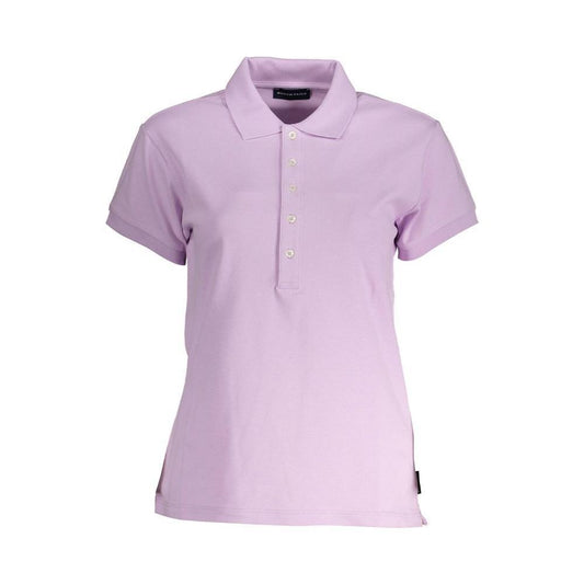 North Sails Pink Cotton Women Polo Shirt NO-20272-XS