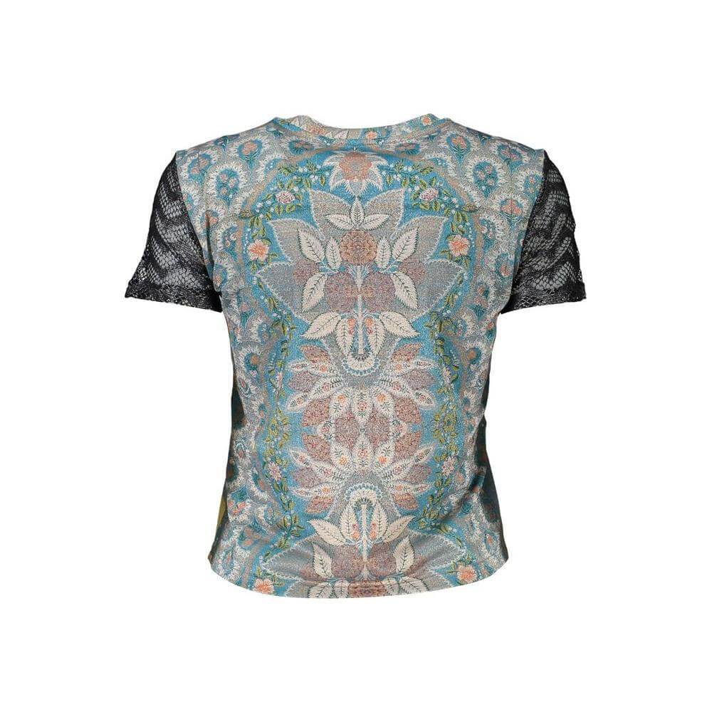 Desigual Blue Polyester Women T-Shirt DE-37711-M