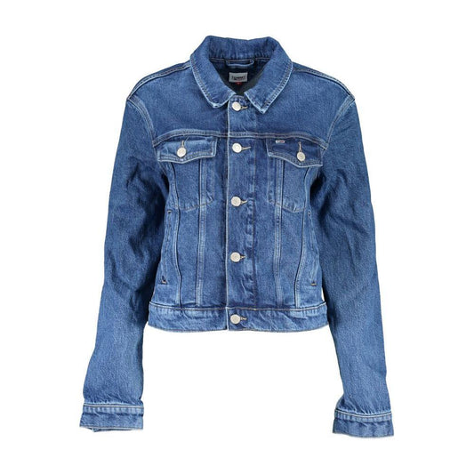Tommy Hilfiger Blue Cotton Women Jacket