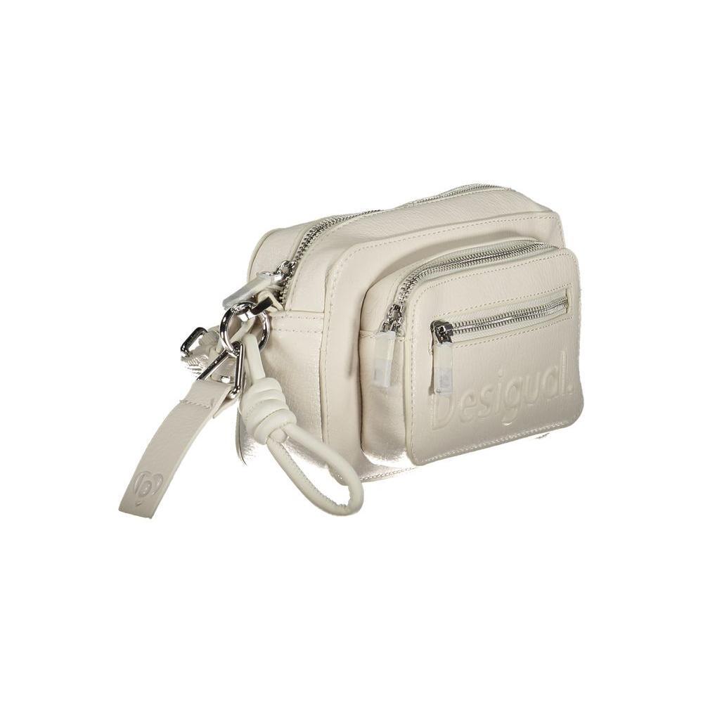 Desigual White Polyethylene Handbag DE-28056