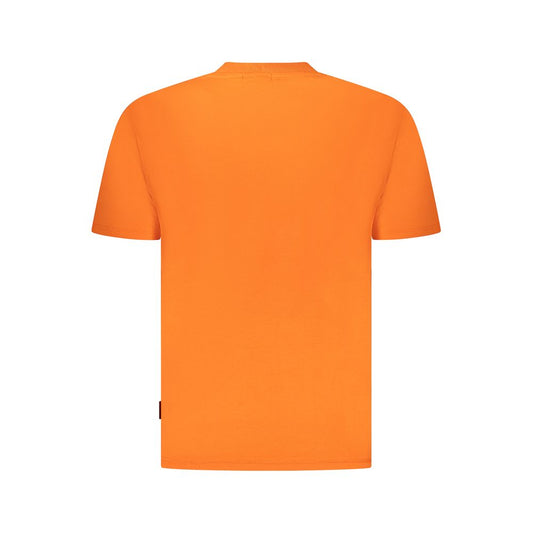 Napapijri Orange Cotton Men T-Shirt NA-35899-M