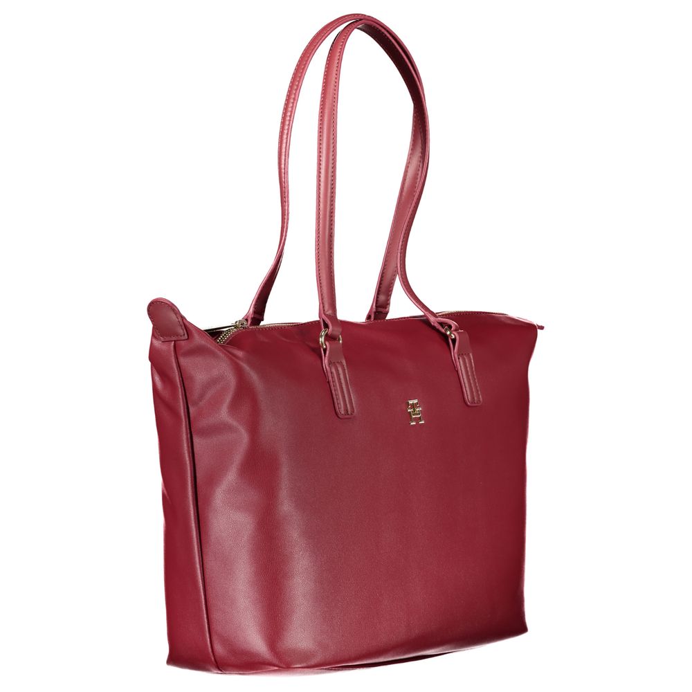 Tommy Hilfiger Red Polyester Handbag