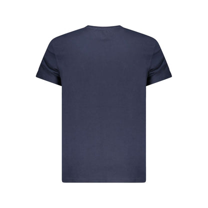 Tommy Hilfiger Blue Cotton Men T-Shirt with short sleeves, sustainable fashion