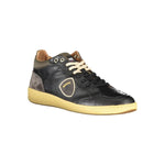 Blauer Sleek Black Lace-Up Sneakers with Contrast Details BL-23170-EU40/US7