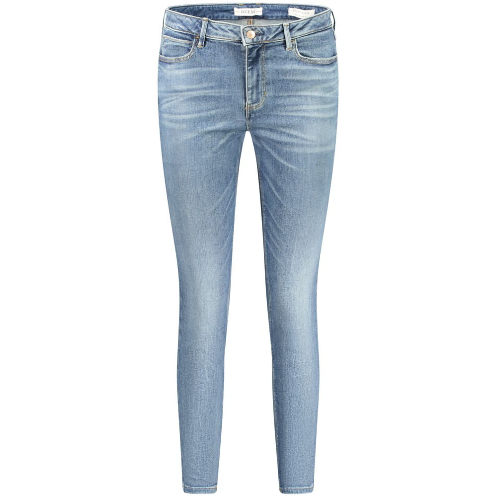 Guess Jeans Blue Recycled Cotton Women Jeans