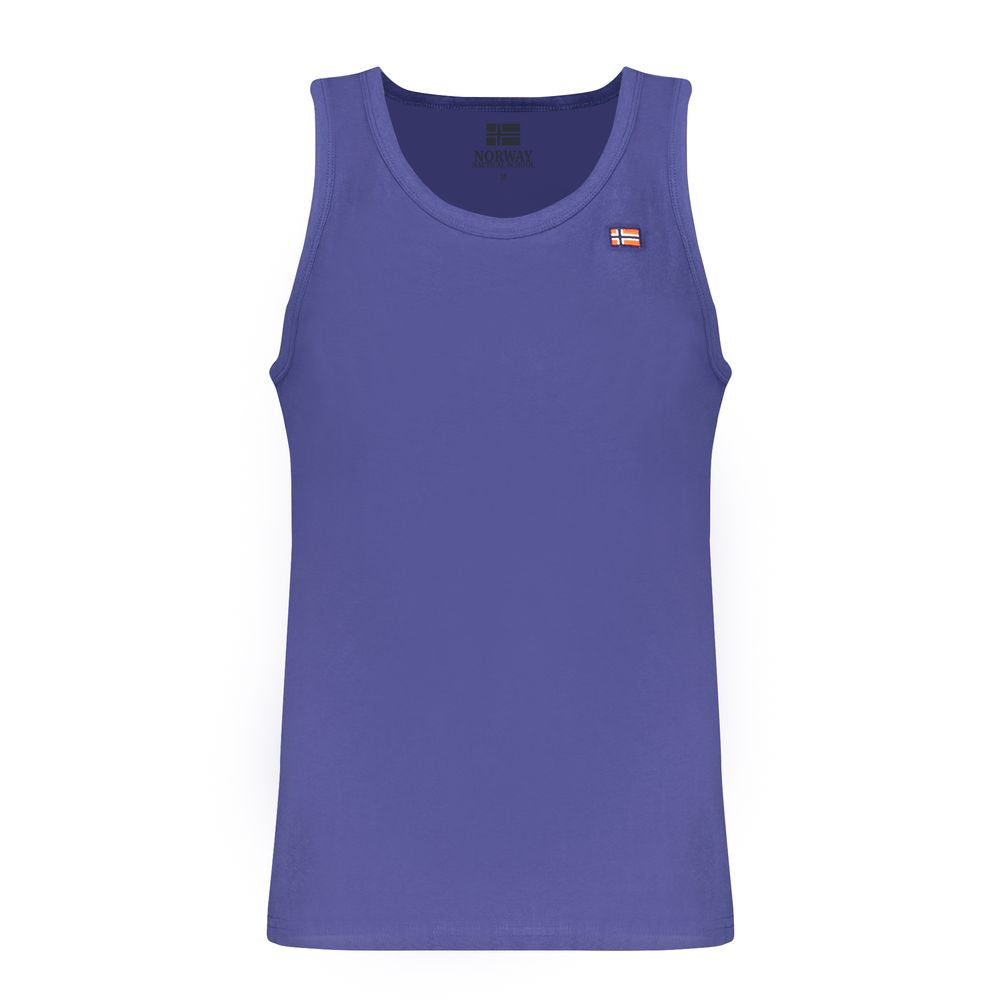 Norway 1963 Blue Cotton Tank Top