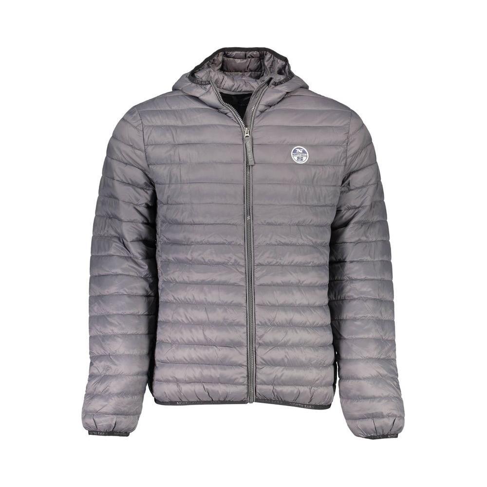 North Sails Brown Polyamide Men Jacket NO-37016-L