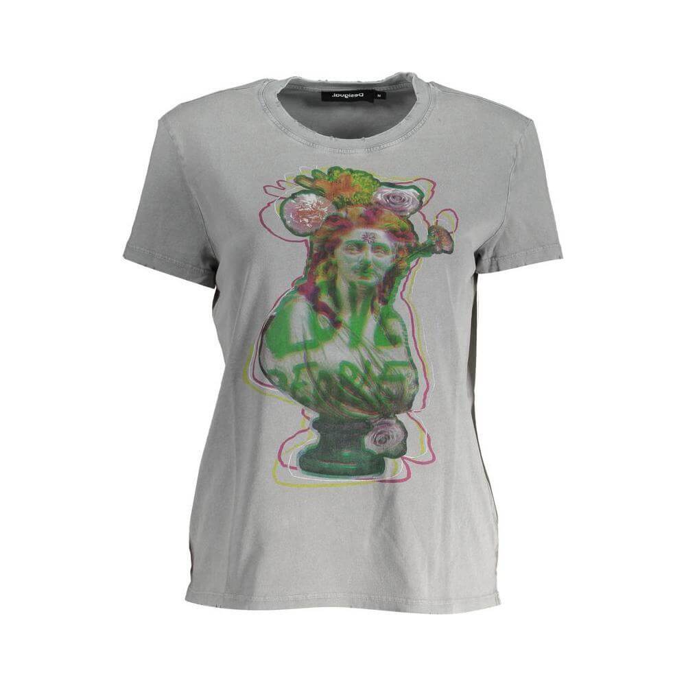Desigual Brown Cotton Women Top DE-37258-S