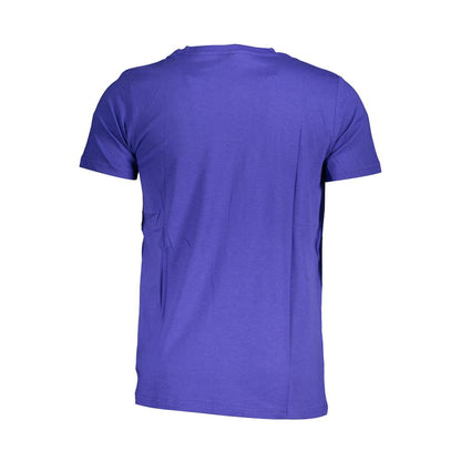 Back view of Norway 1963 Blue Cotton Men T-Shirt showcasing premium fabric and classic cut.