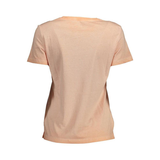 Guess Jeans Pink Cotton Women T-Shirt GU-37042-XS