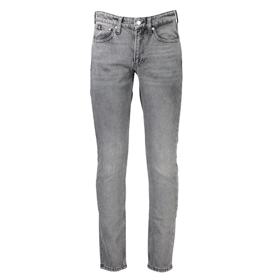 Calvin Klein Gray Cotton Jeans Denim