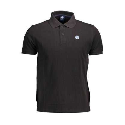 North Sails Black Cotton Polo Shirt