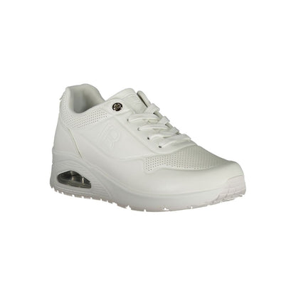 Laura Biagiotti White Polyester Women Sneaker with contrasting details and logo