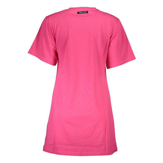 Cavalli Class Pink Cotton Women Top CA-37906-L
