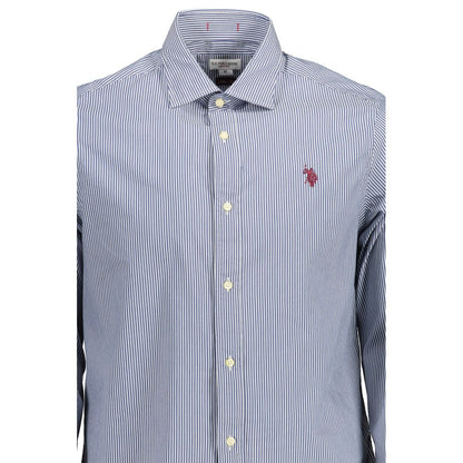 U.S. POLO ASSN. Blue Cotton Men Shirt