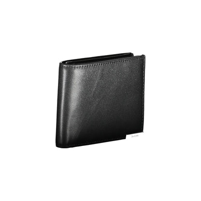 Calvin Klein Black Polyethylene Men Wallet with RFID blocking, dual-compartments, coin purse, and multiple card slots.