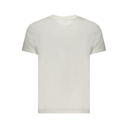 Tommy Hilfiger White Cotton Men T-Shirt