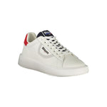 Blauer White Leather Men Sneaker