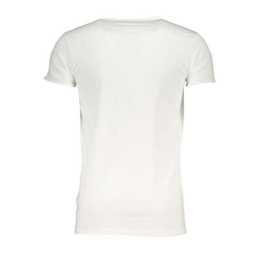 Cavalli Class White Cotton T-Shirt CA-26557-L