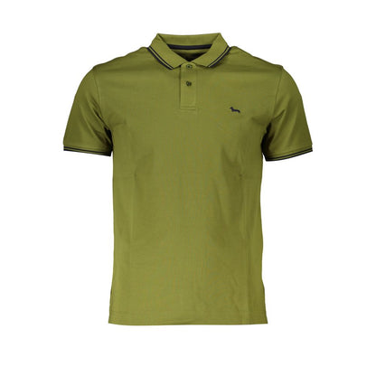 Harmont & Blaine Green Cotton Polo Shirt