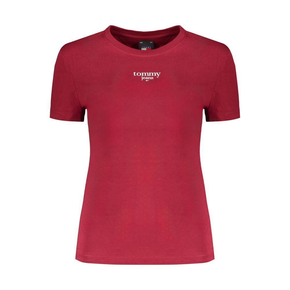 Tommy Hilfiger Red Cotton Tops & T-Shirt TO-31432-XL