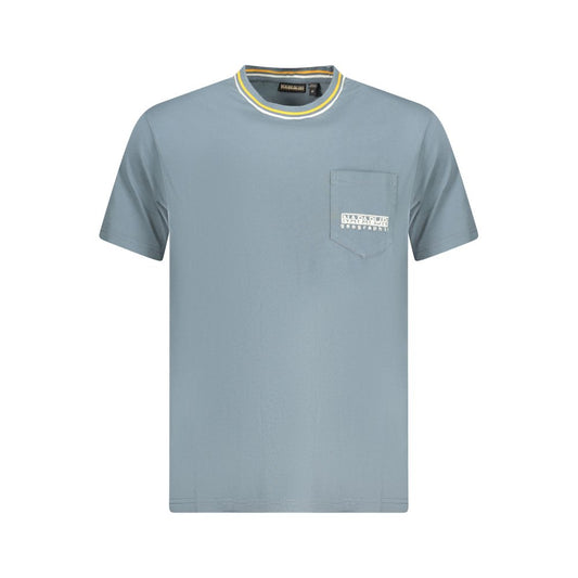 Napapijri Brown Cotton Men T-Shirt NA-35909-S