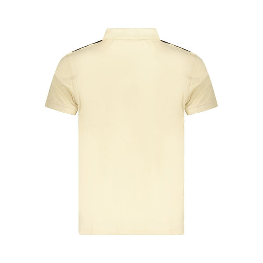 Cavalli Class Beige Cotton Men Polo Shirt CA-36663-XXL