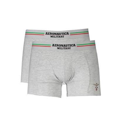 Aeronautica Militare Brown Cotton Men Boxer