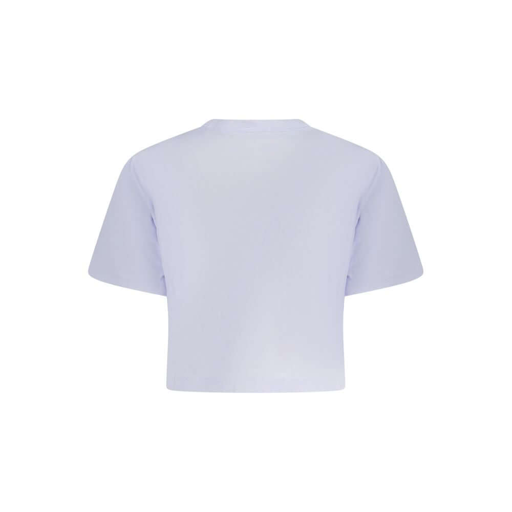 Converse Purple Cotton Women T-Shirt CO-38352-L