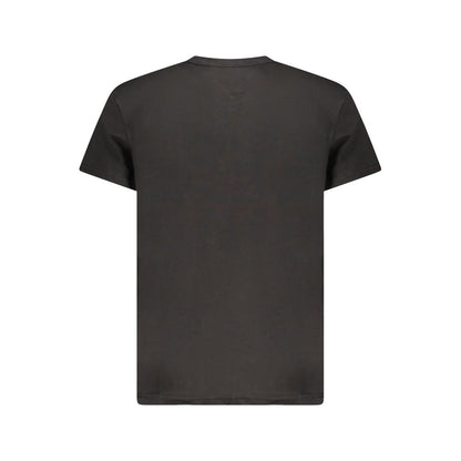 Tommy Hilfiger Black Cotton Men T-Shirt