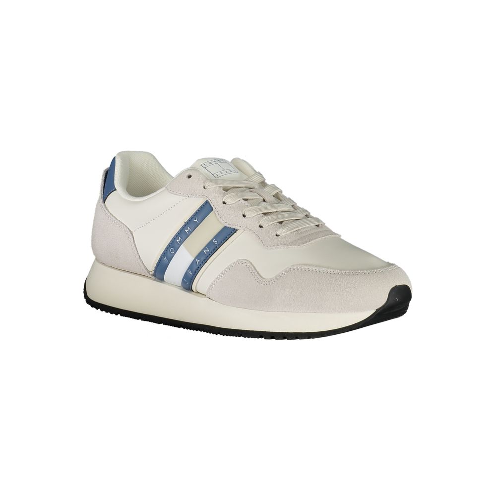Tommy Hilfiger White Leather Men Sneaker