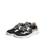 Dolce & Gabbana Multicolor Leather Suede Low Top Sneaker Shoes
