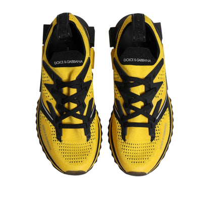 Dolce & Gabbana Yellow SORRENTO Sport Stretch Sneakers Shoes