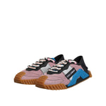 Dolce & Gabbana Multicolor Lace Up Low Top NS1 Sneakers Shoes