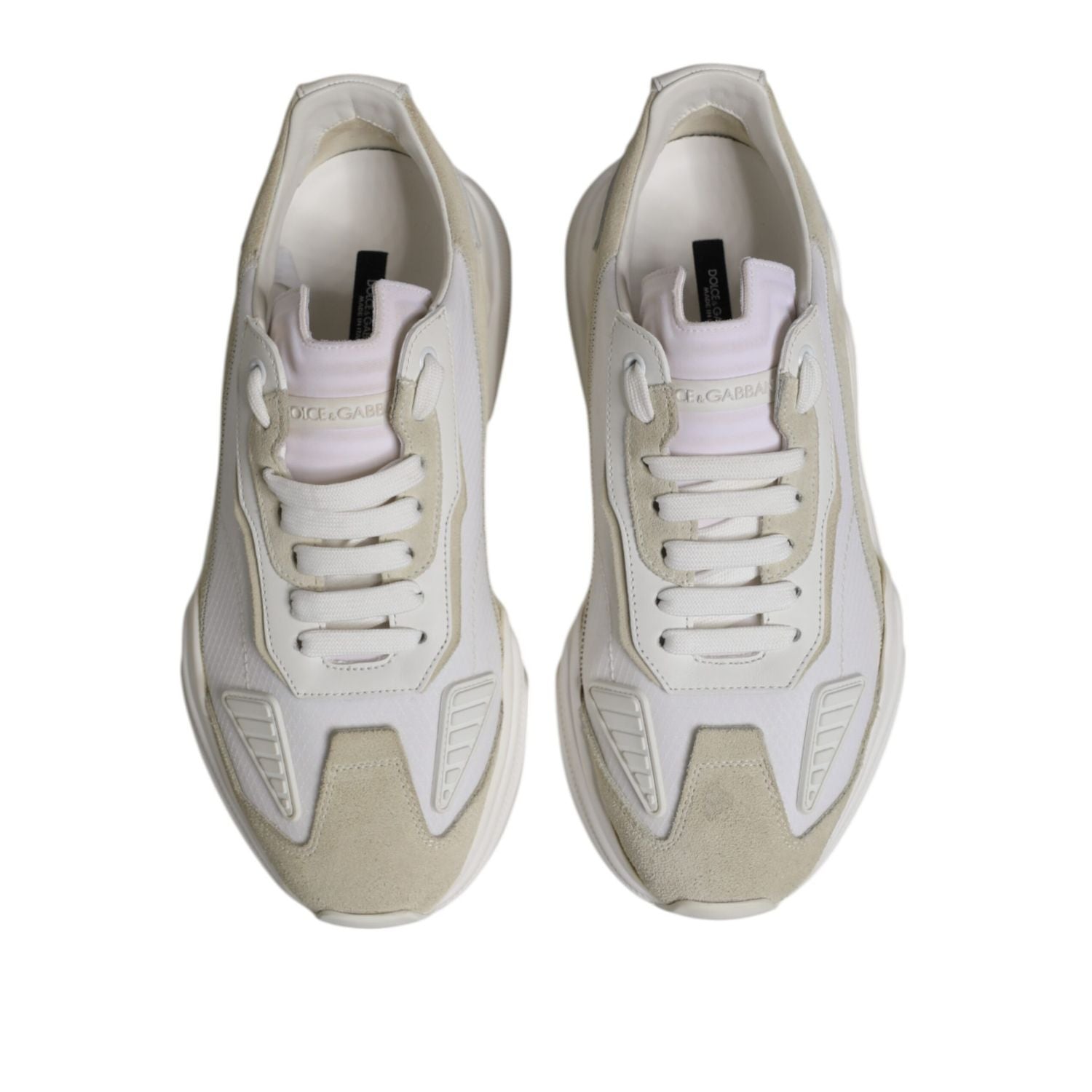 Dolce & Gabbana White Low Top Daymaster Men Sneakers  Shoes