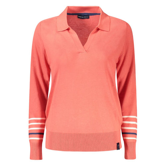North Sails Pink Cotton Women Sweater NO-35955-XS