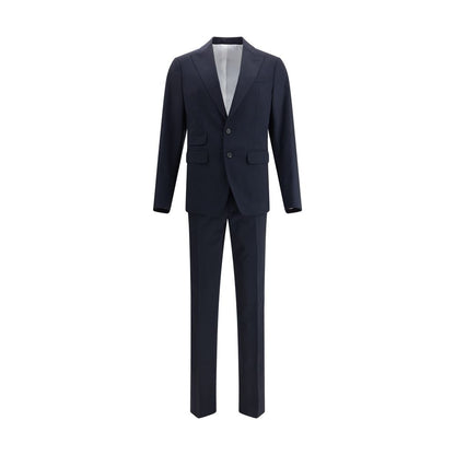 Dsquared² Black Fleece Wool Two-Piece Suit