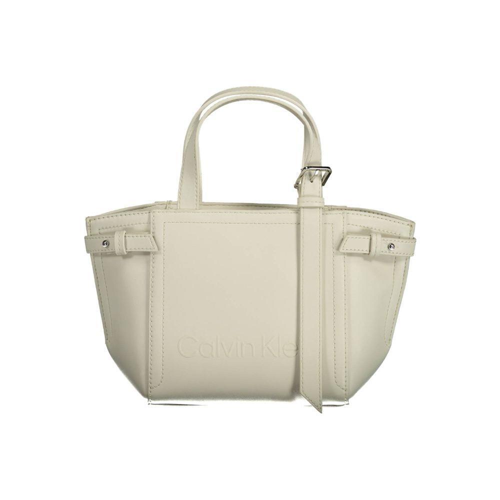 Calvin Klein White Polyester Handbag CA-14341
